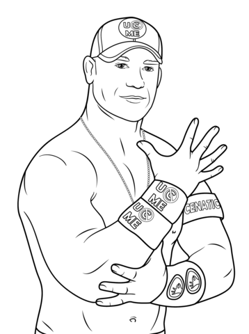 John Cena Coloring Page